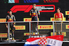 GP ITALIA, The podium (L to R): Sergio Perez (MEX) Red Bull Racing, second; Max Verstappen (NLD) Red Bull Racing, vincitore; Carlos Sainz Jr (ESP) Ferrari, third.
03.09.2023. Formula 1 World Championship, Rd 15, Italian Grand Prix, Monza, Italy, Gara Day.
 - www.xpbimages.com, EMail: requests@xpbimages.com © Copyright: Staley / XPB Images