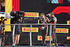 GP ITALIA, Gara winner Max Verstappen (NLD) Red Bull Racing e second placed team mate Sergio Perez (MEX) Red Bull Racing celebrate on the podium.
03.09.2023. Formula 1 World Championship, Rd 15, Italian Grand Prix, Monza, Italy, Gara Day.
 - www.xpbimages.com, EMail: requests@xpbimages.com © Copyright: Staley / XPB Images