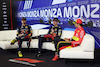 GP ITALIA, (L to R): Sergio Perez (MEX) Red Bull Racing; Max Verstappen (NLD) Red Bull Racing; e Carlos Sainz Jr (ESP) Ferrari, in the post race FIA Press Conference.
03.09.2023. Formula 1 World Championship, Rd 15, Italian Grand Prix, Monza, Italy, Gara Day.
 - www.xpbimages.com, EMail: requests@xpbimages.com © Copyright: Staley / XPB Images