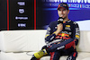 GP ITALIA, Sergio Perez (MEX) Red Bull Racing, in the post race FIA Press Conference.
03.09.2023. Formula 1 World Championship, Rd 15, Italian Grand Prix, Monza, Italy, Gara Day.
 - www.xpbimages.com, EMail: requests@xpbimages.com © Copyright: Staley / XPB Images