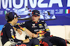 GP ITALIA, (L to R): Sergio Perez (MEX) Red Bull Racing e Max Verstappen (NLD) Red Bull Racing, in the post race FIA Press Conference.
03.09.2023. Formula 1 World Championship, Rd 15, Italian Grand Prix, Monza, Italy, Gara Day.
 - www.xpbimages.com, EMail: requests@xpbimages.com © Copyright: Staley / XPB Images