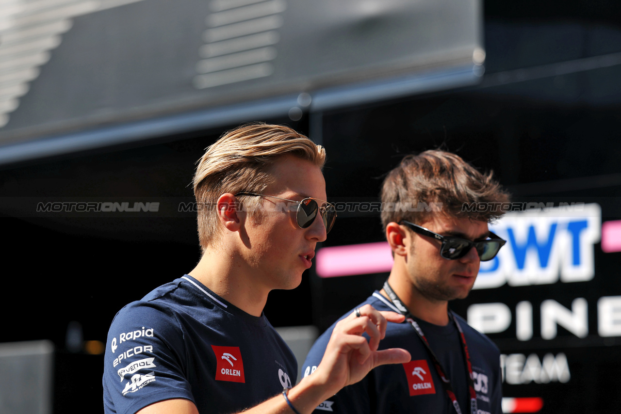 GP ITALIA, Liam Lawson (NZL) AlphaTauri.

31.08.2023. Formula 1 World Championship, Rd 15, Italian Grand Prix, Monza, Italy, Preparation Day.

 - www.xpbimages.com, EMail: requests@xpbimages.com © Copyright: Staley / XPB Images