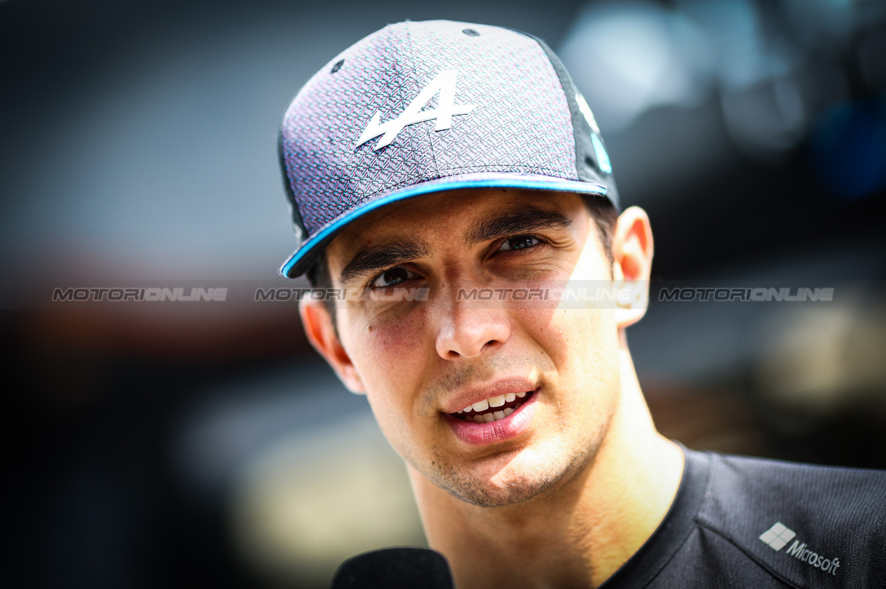 GP ITALIA, Esteban Ocon (FRA), Alpine F1 Team 
31.08.2023. Formula 1 World Championship, Rd 15, Italian Grand Prix, Monza, Italy, Preparation Day.
- www.xpbimages.com, EMail: requests@xpbimages.com © Copyright: Charniaux / XPB Images