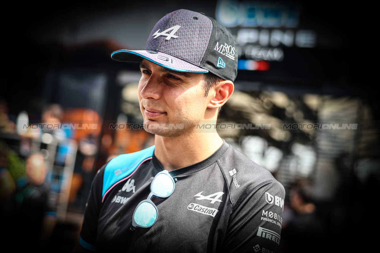 GP ITALIA, Esteban Ocon (FRA), Alpine F1 Team 
31.08.2023. Formula 1 World Championship, Rd 15, Italian Grand Prix, Monza, Italy, Preparation Day.
- www.xpbimages.com, EMail: requests@xpbimages.com © Copyright: Charniaux / XPB Images