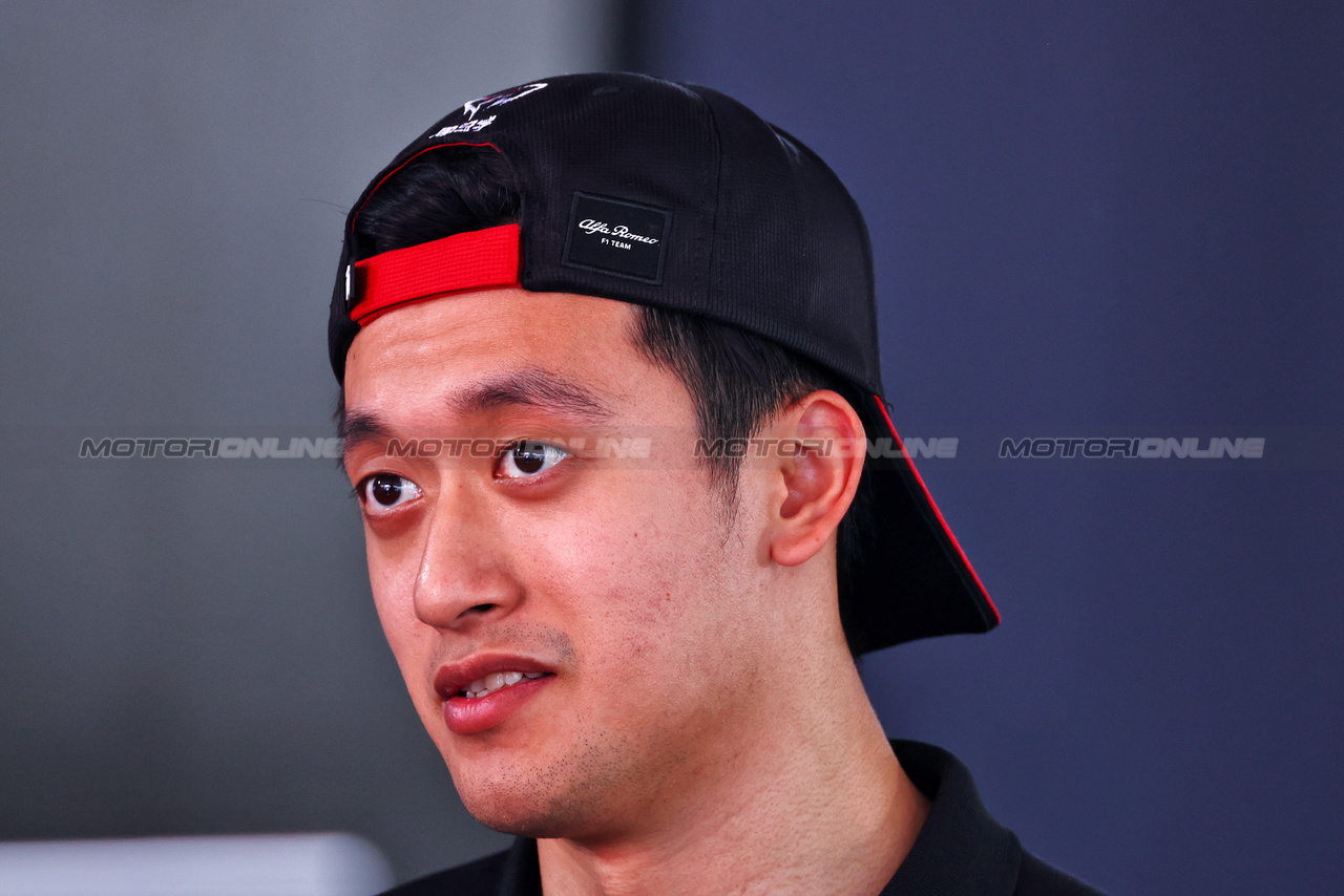 GP ITALIA, Zhou Guanyu (CHN) Alfa Romeo F1 Team.

31.08.2023. Formula 1 World Championship, Rd 15, Italian Grand Prix, Monza, Italy, Preparation Day.

 - www.xpbimages.com, EMail: requests@xpbimages.com © Copyright: Coates / XPB Images