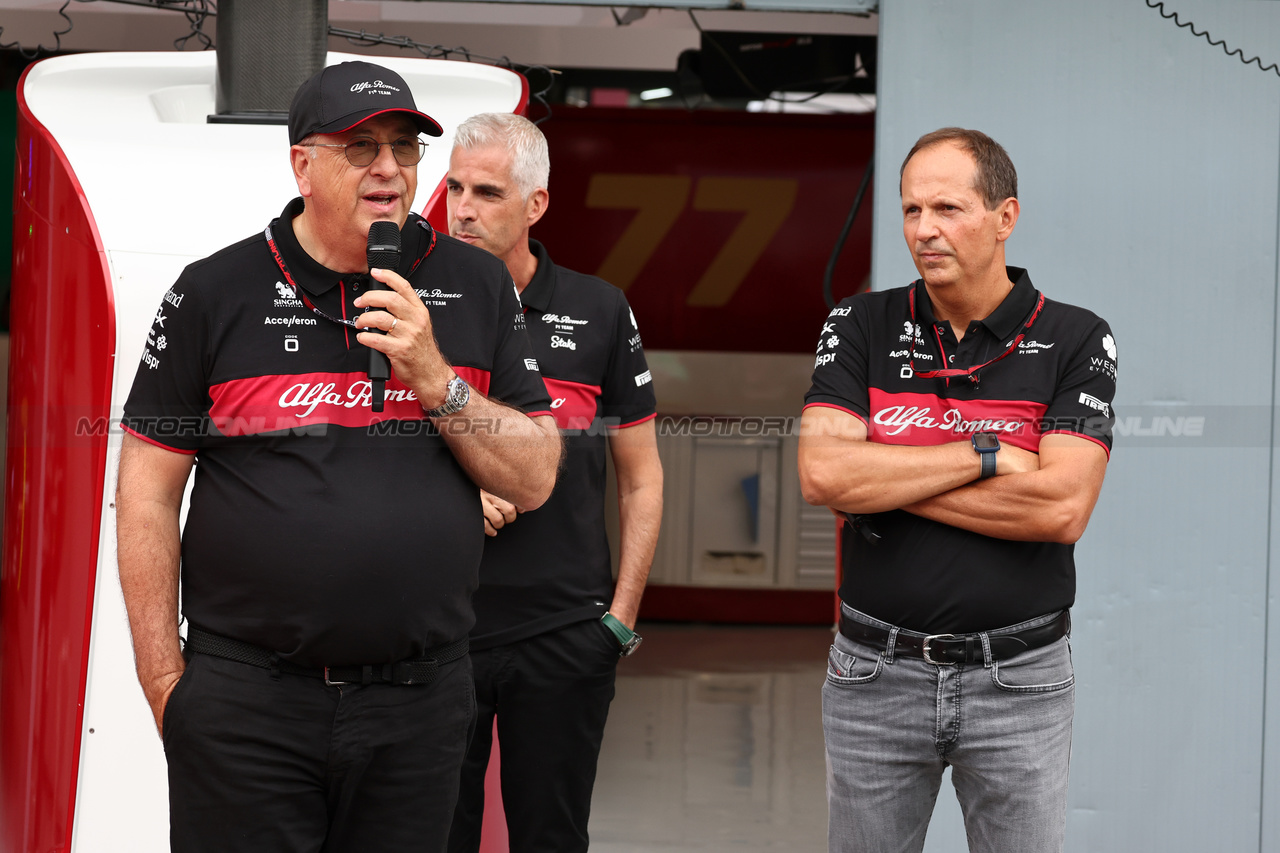 GP ITALIA, Jean-Philippe Imparato (FRA) Alfa Romeo Brand Chief Executive Officer - Alfa Romeo 33 Stradale unveil.

31.08.2023. Formula 1 World Championship, Rd 15, Italian Grand Prix, Monza, Italy, Preparation Day.

- www.xpbimages.com, EMail: requests@xpbimages.com © Copyright: Moy / XPB Images