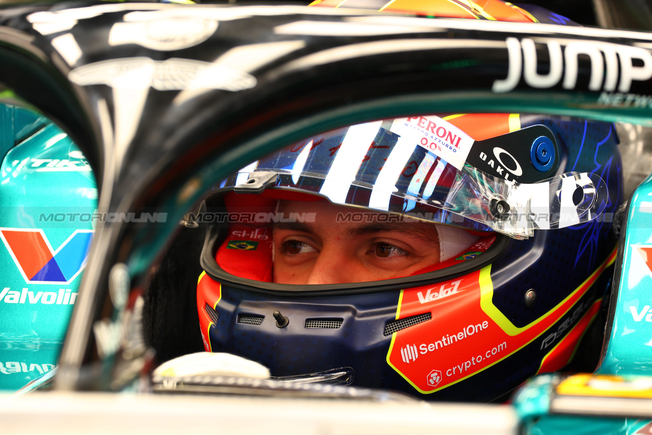 GP ITALIA, Felipe Drugovich (BRA) Aston Martin F1 Team AMR23, Reserve e Development Programme Driver.

31.08.2023. Formula 1 World Championship, Rd 15, Italian Grand Prix, Monza, Italy, Preparation Day.

 - www.xpbimages.com, EMail: requests@xpbimages.com © Copyright: Coates / XPB Images