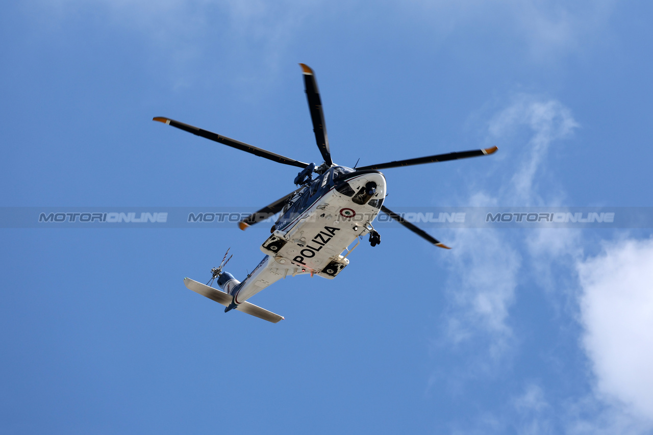 GP ITALIA, Circuit Atmosfera - Police Helicopter.

31.08.2023. Formula 1 World Championship, Rd 15, Italian Grand Prix, Monza, Italy, Preparation Day.

- www.xpbimages.com, EMail: requests@xpbimages.com © Copyright: Moy / XPB Images