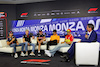 GP ITALIA, (L to R): Sergio Perez (MEX) Red Bull Racing RB19; Nico Hulkenberg (GER) Haas F1 Team; Valtteri Bottas (FIN) Alfa Romeo F1 Team; Lando Norris (GBR) McLaren; e Charles Leclerc (MON) Ferrari, in the FIA Press Conference.
31.08.2023. Formula 1 World Championship, Rd 15, Italian Grand Prix, Monza, Italy, Preparation Day.
 - www.xpbimages.com, EMail: requests@xpbimages.com © Copyright: Staley / XPB Images