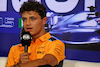 GP ITALIA, Lando Norris (GBR) McLaren in the FIA Press Conference.
31.08.2023. Formula 1 World Championship, Rd 15, Italian Grand Prix, Monza, Italy, Preparation Day.
 - www.xpbimages.com, EMail: requests@xpbimages.com © Copyright: Staley / XPB Images