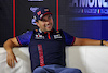 GP ITALIA, Sergio Perez (MEX) Red Bull Racing in the FIA Press Conference.
31.08.2023. Formula 1 World Championship, Rd 15, Italian Grand Prix, Monza, Italy, Preparation Day.
 - www.xpbimages.com, EMail: requests@xpbimages.com © Copyright: Staley / XPB Images