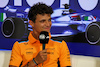 GP ITALIA, Lando Norris (GBR) McLaren in the FIA Press Conference.
31.08.2023. Formula 1 World Championship, Rd 15, Italian Grand Prix, Monza, Italy, Preparation Day.
 - www.xpbimages.com, EMail: requests@xpbimages.com © Copyright: Staley / XPB Images