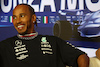 GP ITALIA, Lewis Hamilton (GBR) Mercedes AMG F1 in the FIA Press Conference.
31.08.2023. Formula 1 World Championship, Rd 15, Italian Grand Prix, Monza, Italy, Preparation Day.
 - www.xpbimages.com, EMail: requests@xpbimages.com © Copyright: Staley / XPB Images