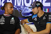 GP ITALIA, (L to R): Lewis Hamilton (GBR) Mercedes AMG F1 e Esteban Ocon (FRA) Alpine F1 Team in the FIA Press Conference.
31.08.2023. Formula 1 World Championship, Rd 15, Italian Grand Prix, Monza, Italy, Preparation Day.
 - www.xpbimages.com, EMail: requests@xpbimages.com © Copyright: Staley / XPB Images