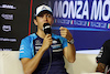 GP ITALIA, Alexander Albon (THA) Williams Racing in the FIA Press Conference.
31.08.2023. Formula 1 World Championship, Rd 15, Italian Grand Prix, Monza, Italy, Preparation Day.
 - www.xpbimages.com, EMail: requests@xpbimages.com © Copyright: Staley / XPB Images