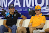 GP ITALIA, (L to R): Esteban Ocon (FRA) Alpine F1 Team e Oscar Piastri (AUS) McLaren in the FIA Press Conference.
31.08.2023. Formula 1 World Championship, Rd 15, Italian Grand Prix, Monza, Italy, Preparation Day.
 - www.xpbimages.com, EMail: requests@xpbimages.com © Copyright: Staley / XPB Images