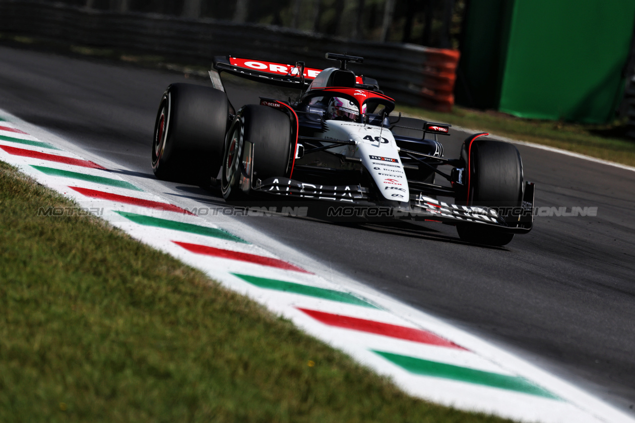 GP ITALIA, Liam Lawson (NZL) AlphaTauri AT04.

02.09.2023. Formula 1 World Championship, Rd 15, Italian Grand Prix, Monza, Italy, Qualifiche Day.

- www.xpbimages.com, EMail: requests@xpbimages.com © Copyright: Moy / XPB Images