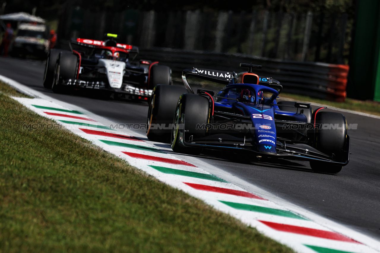 GP ITALIA, Alexander Albon (THA) Williams Racing FW45.

02.09.2023. Formula 1 World Championship, Rd 15, Italian Grand Prix, Monza, Italy, Qualifiche Day.

- www.xpbimages.com, EMail: requests@xpbimages.com © Copyright: Moy / XPB Images