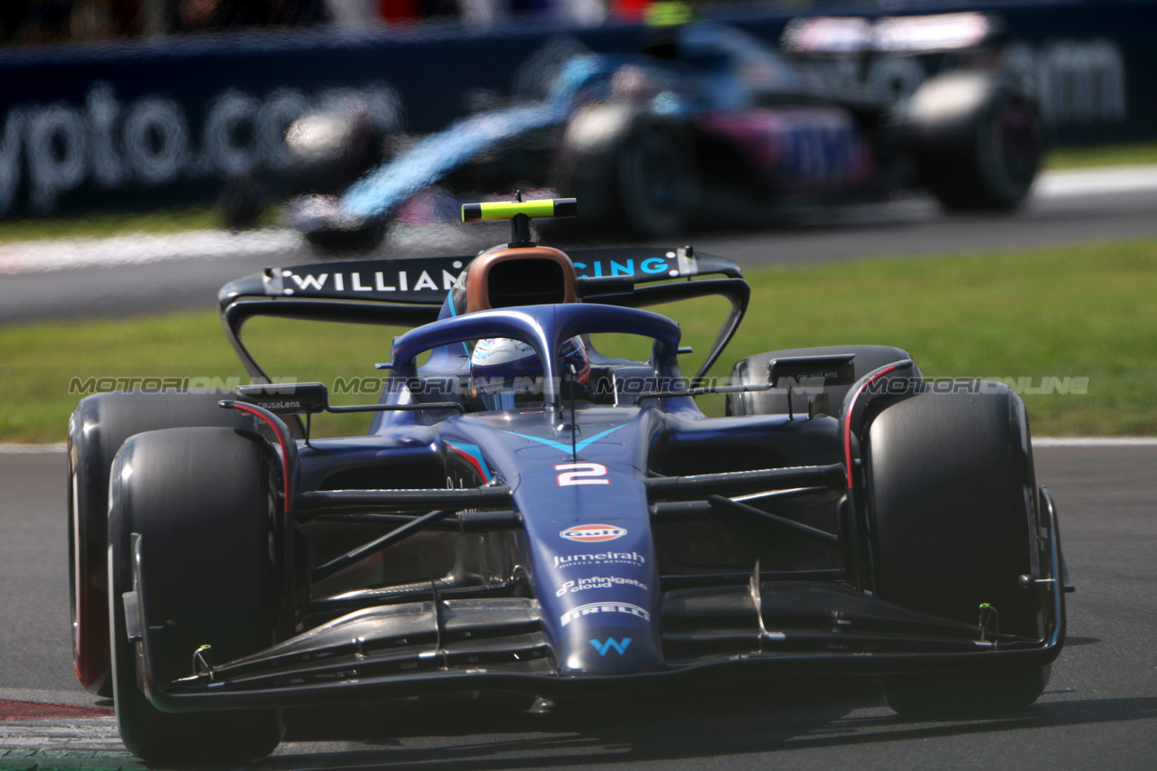 GP ITALIA, Logan Sargeant (USA) Williams Racing FW45.

02.09.2023. Formula 1 World Championship, Rd 15, Italian Grand Prix, Monza, Italy, Qualifiche Day.

 - www.xpbimages.com, EMail: requests@xpbimages.com © Copyright: Staley / XPB Images