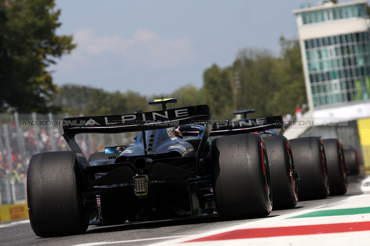 GP ITALIA, Pierre Gasly (FRA) Alpine F1 Team A523.

02.09.2023. Formula 1 World Championship, Rd 15, Italian Grand Prix, Monza, Italy, Qualifiche Day.

- www.xpbimages.com, EMail: requests@xpbimages.com © Copyright: Bearne / XPB Images