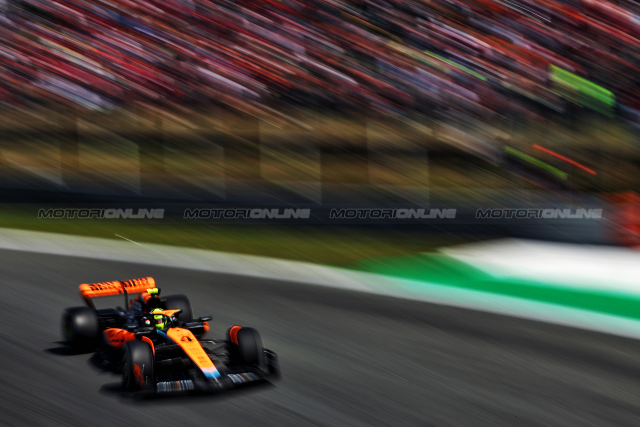 GP ITALIA, Lando Norris (GBR) McLaren MCL60.

02.09.2023. Formula 1 World Championship, Rd 15, Italian Grand Prix, Monza, Italy, Qualifiche Day.

 - www.xpbimages.com, EMail: requests@xpbimages.com © Copyright: Coates / XPB Images