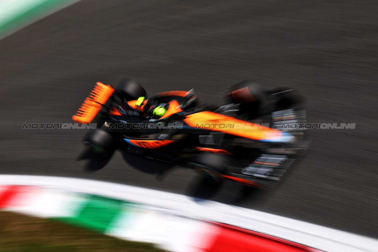 GP ITALIA, Lando Norris (GBR) McLaren MCL60.

02.09.2023. Formula 1 World Championship, Rd 15, Italian Grand Prix, Monza, Italy, Qualifiche Day.

 - www.xpbimages.com, EMail: requests@xpbimages.com © Copyright: Coates / XPB Images