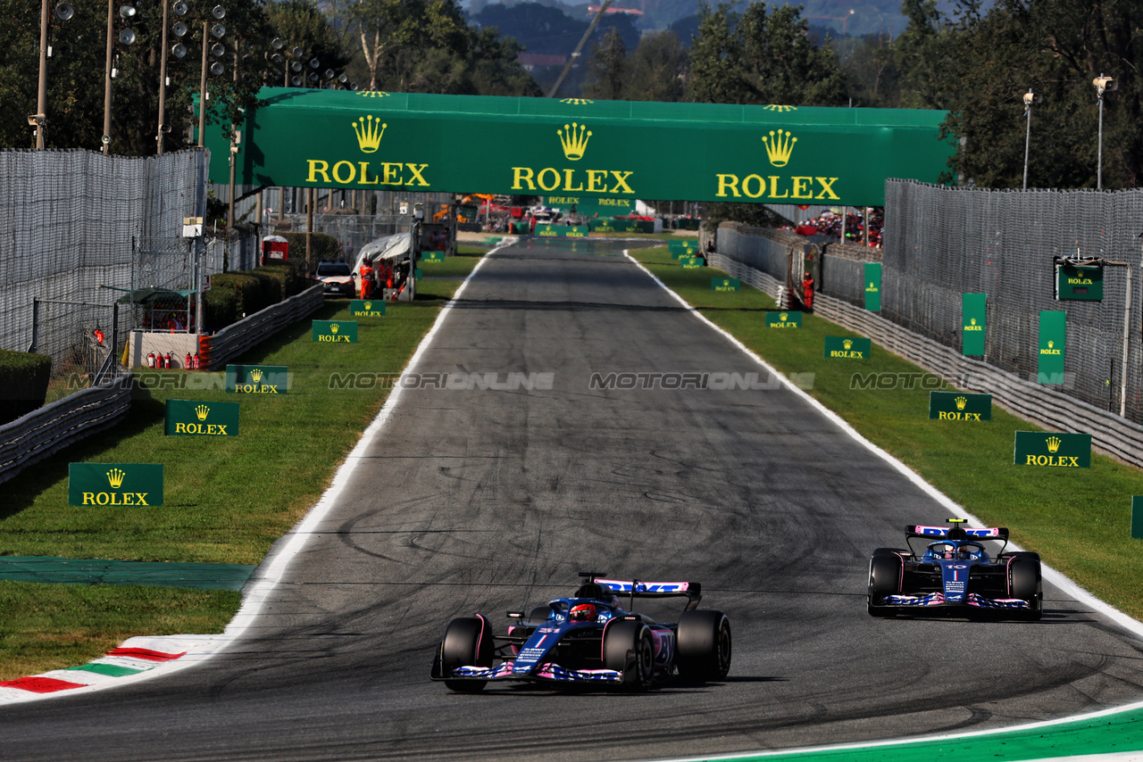 GP ITALIA, Esteban Ocon (FRA) Alpine F1 Team A523.

02.09.2023. Formula 1 World Championship, Rd 15, Italian Grand Prix, Monza, Italy, Qualifiche Day.

 - www.xpbimages.com, EMail: requests@xpbimages.com © Copyright: Coates / XPB Images