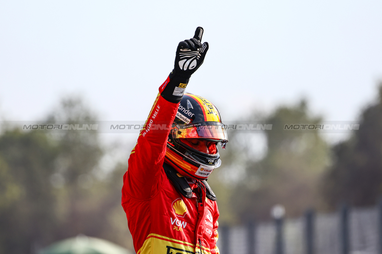 GP ITALIA, Carlos Sainz Jr (ESP), Ferrari 
02.09.2023. Formula 1 World Championship, Rd 15, Italian Grand Prix, Monza, Italy, Qualifiche Day.
- www.xpbimages.com, EMail: requests@xpbimages.com © Copyright: Charniaux / XPB Images