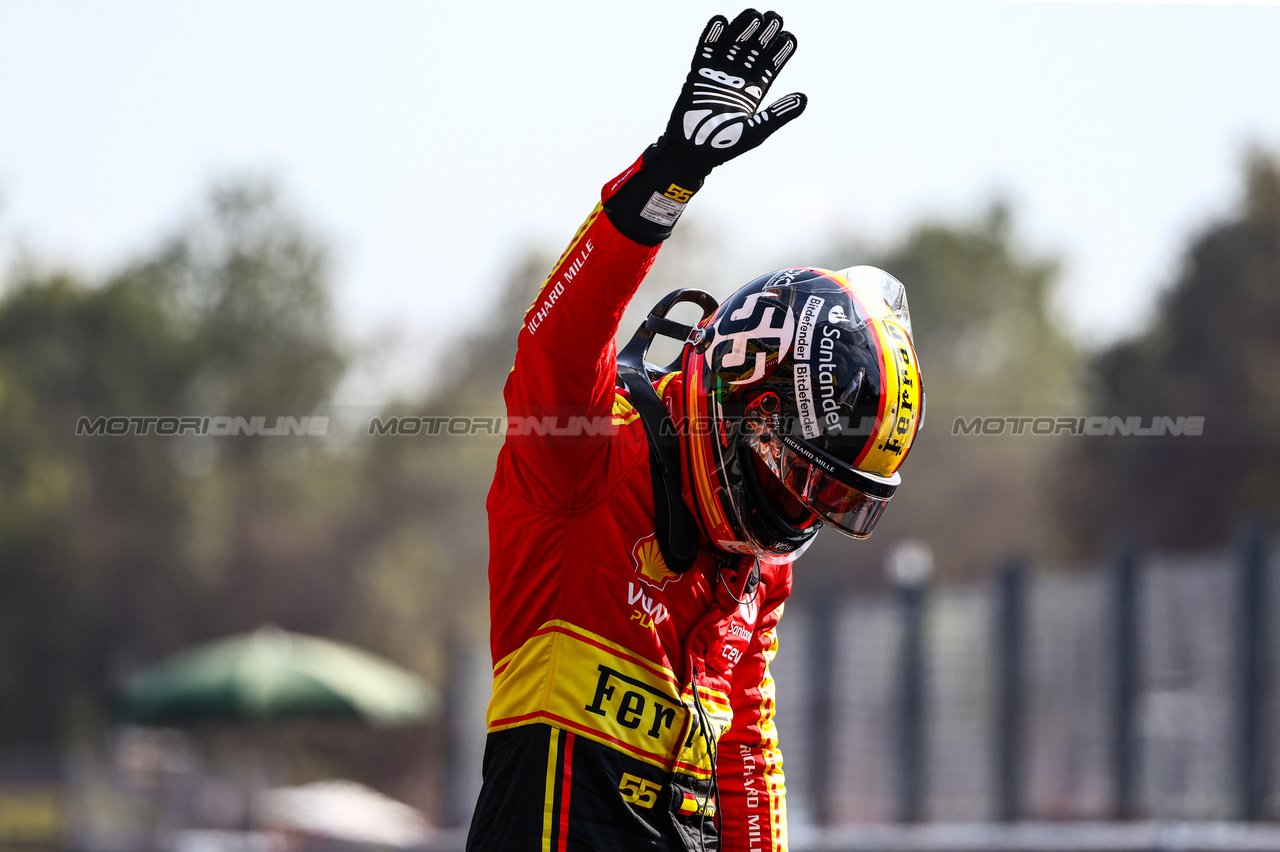 GP ITALIA, Carlos Sainz Jr (ESP), Ferrari 
02.09.2023. Formula 1 World Championship, Rd 15, Italian Grand Prix, Monza, Italy, Qualifiche Day.
- www.xpbimages.com, EMail: requests@xpbimages.com © Copyright: Charniaux / XPB Images