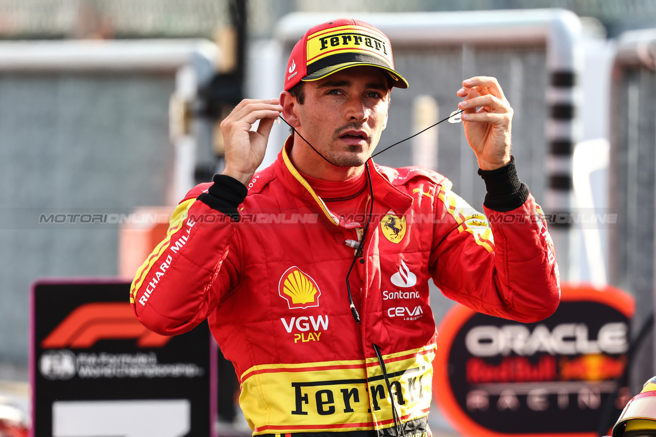 GP ITALIA, Charles Leclerc (FRA), Ferrari 
02.09.2023. Formula 1 World Championship, Rd 15, Italian Grand Prix, Monza, Italy, Qualifiche Day.
- www.xpbimages.com, EMail: requests@xpbimages.com © Copyright: Charniaux / XPB Images