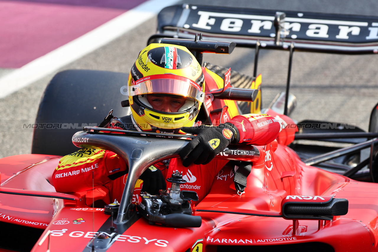 GP ITALIA, Charles Leclerc (MON) Ferrari SF-23 in qualifying parc ferme.

02.09.2023. Formula 1 World Championship, Rd 15, Italian Grand Prix, Monza, Italy, Qualifiche Day.

- www.xpbimages.com, EMail: requests@xpbimages.com © Copyright: Batchelor / XPB Images