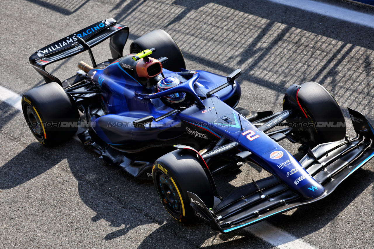 GP ITALIA, Logan Sargeant (USA) Williams Racing FW45.

02.09.2023. Formula 1 World Championship, Rd 15, Italian Grand Prix, Monza, Italy, Qualifiche Day.

- www.xpbimages.com, EMail: requests@xpbimages.com © Copyright: Batchelor / XPB Images