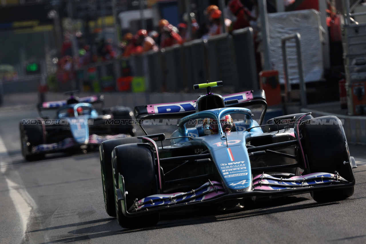 GP ITALIA, Pierre Gasly (FRA) Alpine F1 Team A523 leaves the pits.

02.09.2023. Formula 1 World Championship, Rd 15, Italian Grand Prix, Monza, Italy, Qualifiche Day.

- www.xpbimages.com, EMail: requests@xpbimages.com © Copyright: Bearne / XPB Images