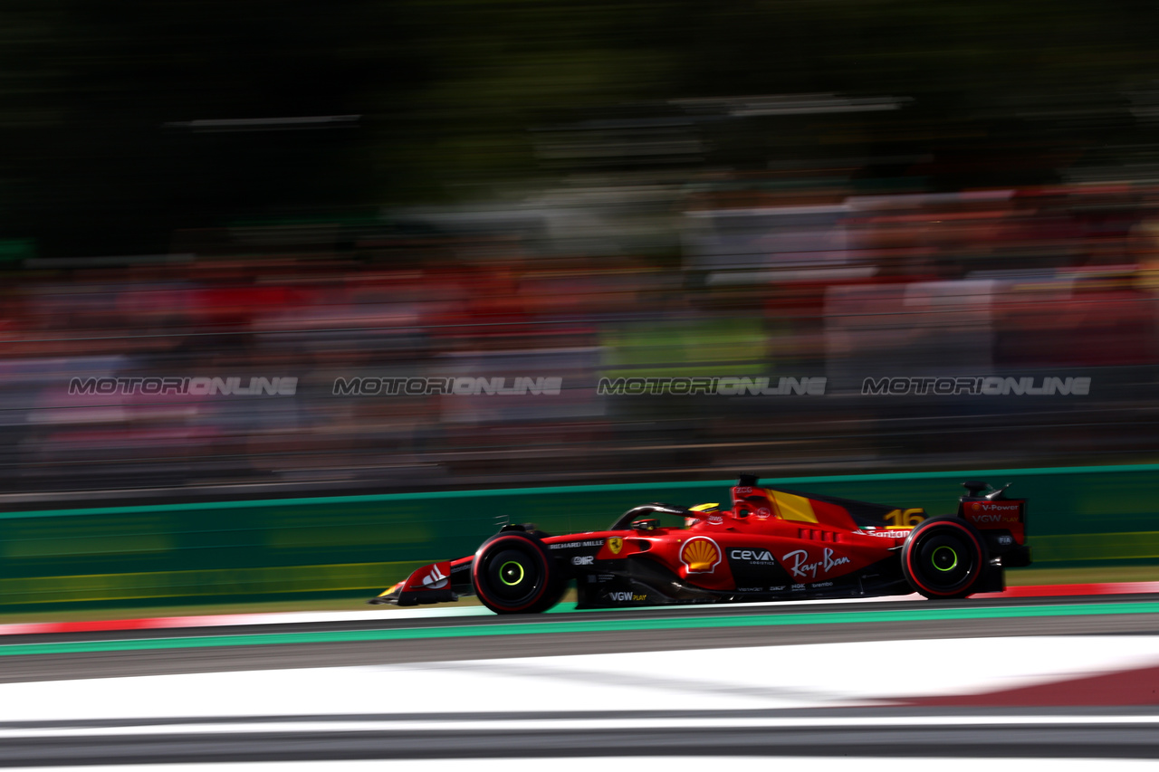 GP ITALIA, Charles Leclerc (MON) Ferrari SF-23.

02.09.2023. Formula 1 World Championship, Rd 15, Italian Grand Prix, Monza, Italy, Qualifiche Day.

 - www.xpbimages.com, EMail: requests@xpbimages.com © Copyright: Coates / XPB Images