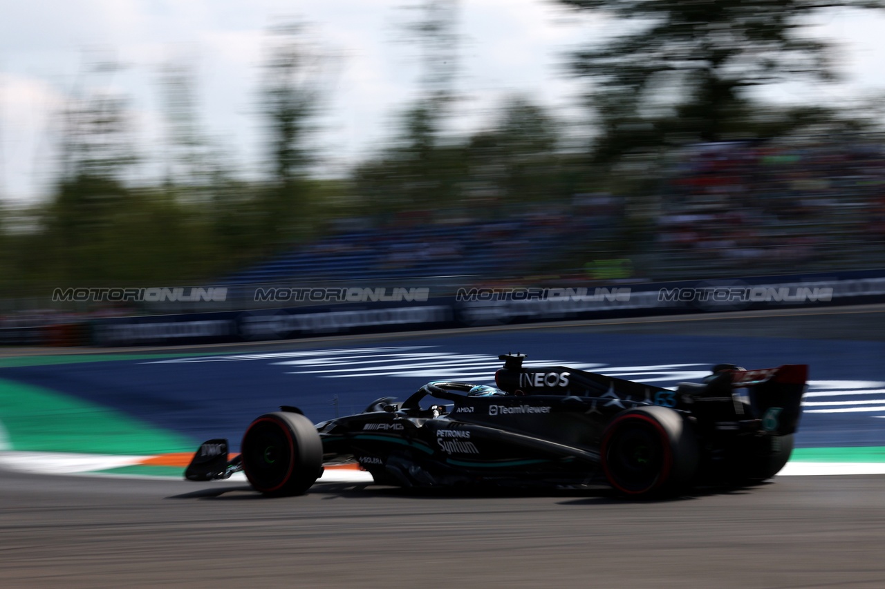 GP ITALIA, George Russell (GBR) Mercedes AMG F1 W14.

02.09.2023. Formula 1 World Championship, Rd 15, Italian Grand Prix, Monza, Italy, Qualifiche Day.

 - www.xpbimages.com, EMail: requests@xpbimages.com © Copyright: Staley / XPB Images