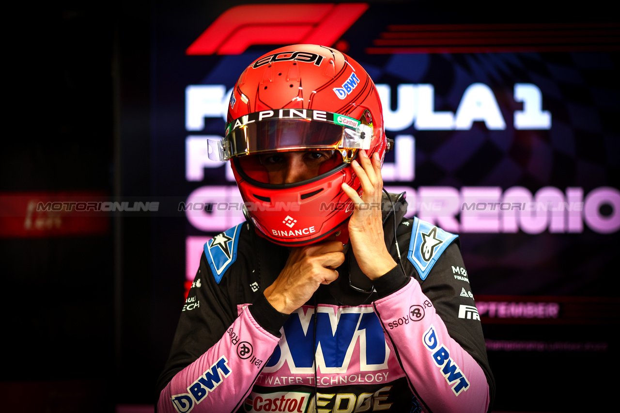 GP ITALIA, Esteban Ocon (FRA), Alpine F1 Team 
02.09.2023. Formula 1 World Championship, Rd 15, Italian Grand Prix, Monza, Italy, Qualifiche Day.
- www.xpbimages.com, EMail: requests@xpbimages.com © Copyright: Charniaux / XPB Images