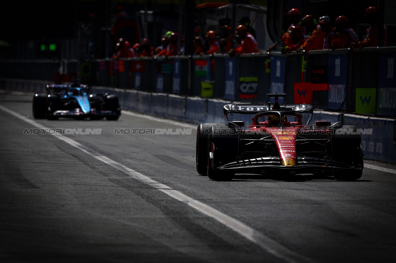 GP ITALIA, Charles Leclerc (FRA), Ferrari 
02.09.2023. Formula 1 World Championship, Rd 15, Italian Grand Prix, Monza, Italy, Qualifiche Day.
- www.xpbimages.com, EMail: requests@xpbimages.com © Copyright: Charniaux / XPB Images