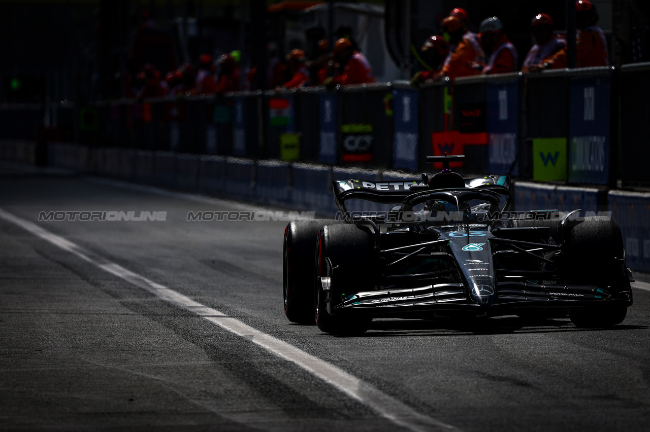 GP ITALIA, George Russell (GBR), Mercedes AMG F1 
02.09.2023. Formula 1 World Championship, Rd 15, Italian Grand Prix, Monza, Italy, Qualifiche Day.
- www.xpbimages.com, EMail: requests@xpbimages.com © Copyright: Charniaux / XPB Images