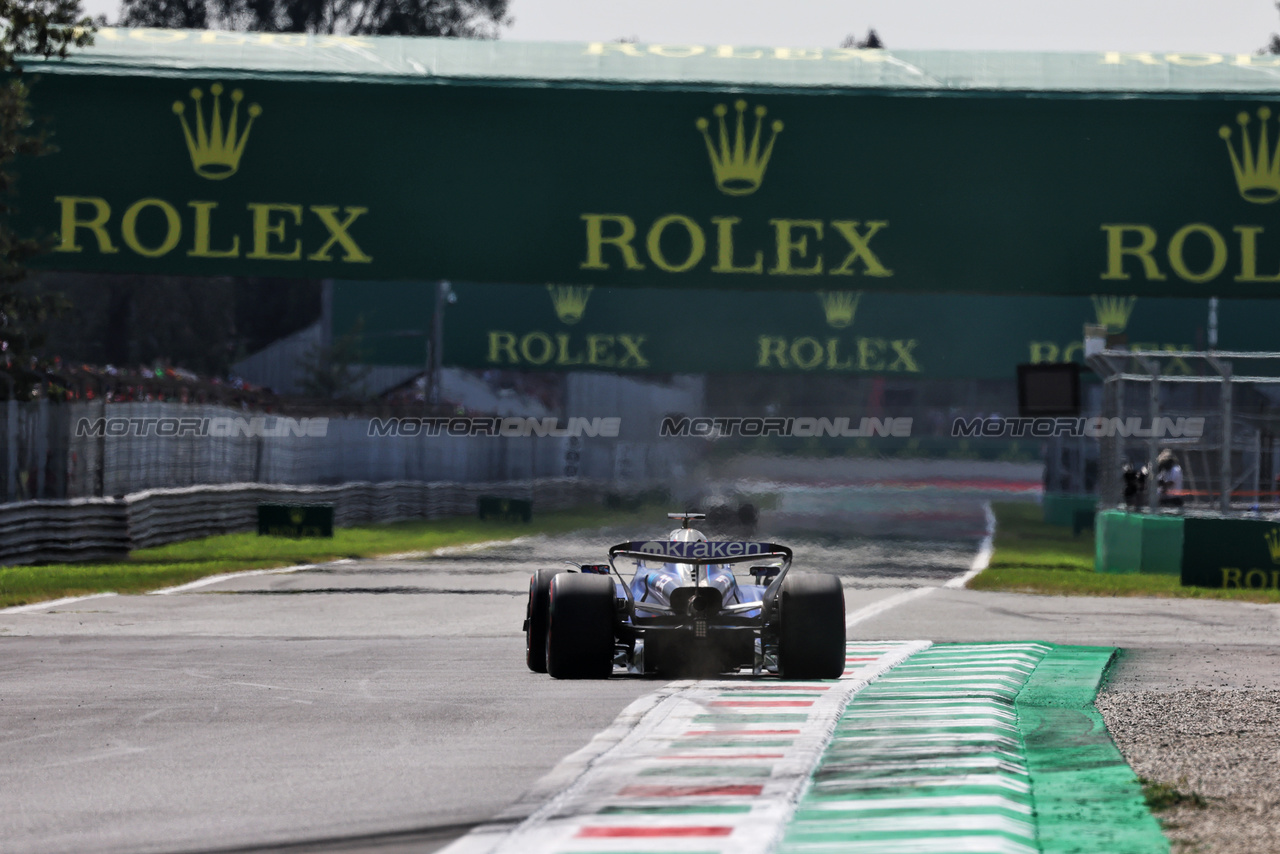 GP ITALIA, Alexander Albon (THA) Williams Racing FW45.

02.09.2023. Formula 1 World Championship, Rd 15, Italian Grand Prix, Monza, Italy, Qualifiche Day.

- www.xpbimages.com, EMail: requests@xpbimages.com © Copyright: Moy / XPB Images