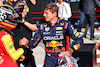 GP ITALIA, Carlos Sainz Jr (ESP) Ferrari celebrates his pole position in qualifying parc ferme with Max Verstappen (NLD) Red Bull Racing.
02.09.2023. Formula 1 World Championship, Rd 15, Italian Grand Prix, Monza, Italy, Qualifiche Day.
- www.xpbimages.com, EMail: requests@xpbimages.com © Copyright: Batchelor / XPB Images