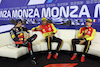 GP ITALIA, (L to R): Max Verstappen (NLD) Red Bull Racing; Carlos Sainz Jr (ESP) Ferrari; Charles Leclerc (MON) Ferrari, in the qualifying FIA Press Conference.
02.09.2023. Formula 1 World Championship, Rd 15, Italian Grand Prix, Monza, Italy, Qualifiche Day.
 - www.xpbimages.com, EMail: requests@xpbimages.com © Copyright: Staley / XPB Images