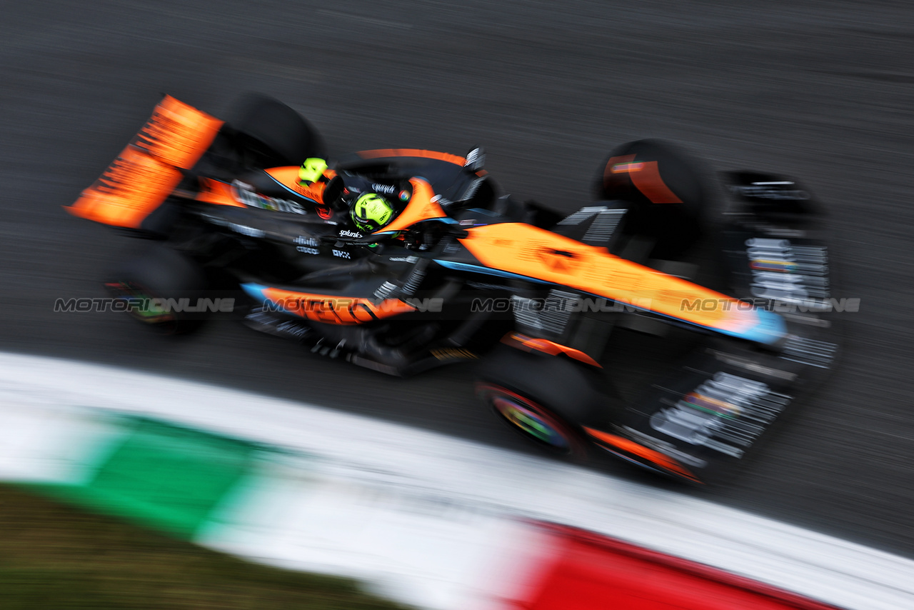 GP ITALIA, Lando Norris (GBR) McLaren MCL60.

01.09.2023. Formula 1 World Championship, Rd 15, Italian Grand Prix, Monza, Italy, Practice Day.

- www.xpbimages.com, EMail: requests@xpbimages.com © Copyright: Moy / XPB Images