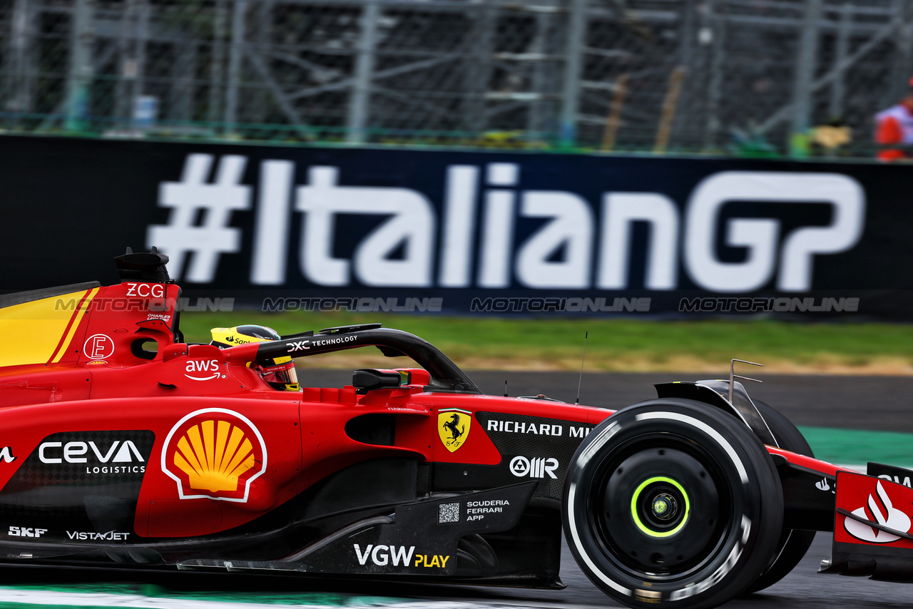 GP ITALIA, Charles Leclerc (MON) Ferrari SF-23.

01.09.2023. Formula 1 World Championship, Rd 15, Italian Grand Prix, Monza, Italy, Practice Day.

 - www.xpbimages.com, EMail: requests@xpbimages.com © Copyright: Coates / XPB Images