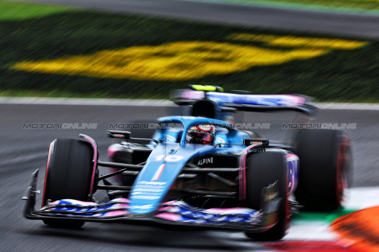 GP ITALIA, Pierre Gasly (FRA) Alpine F1 Team A523.

01.09.2023. Formula 1 World Championship, Rd 15, Italian Grand Prix, Monza, Italy, Practice Day.

 - www.xpbimages.com, EMail: requests@xpbimages.com © Copyright: Coates / XPB Images