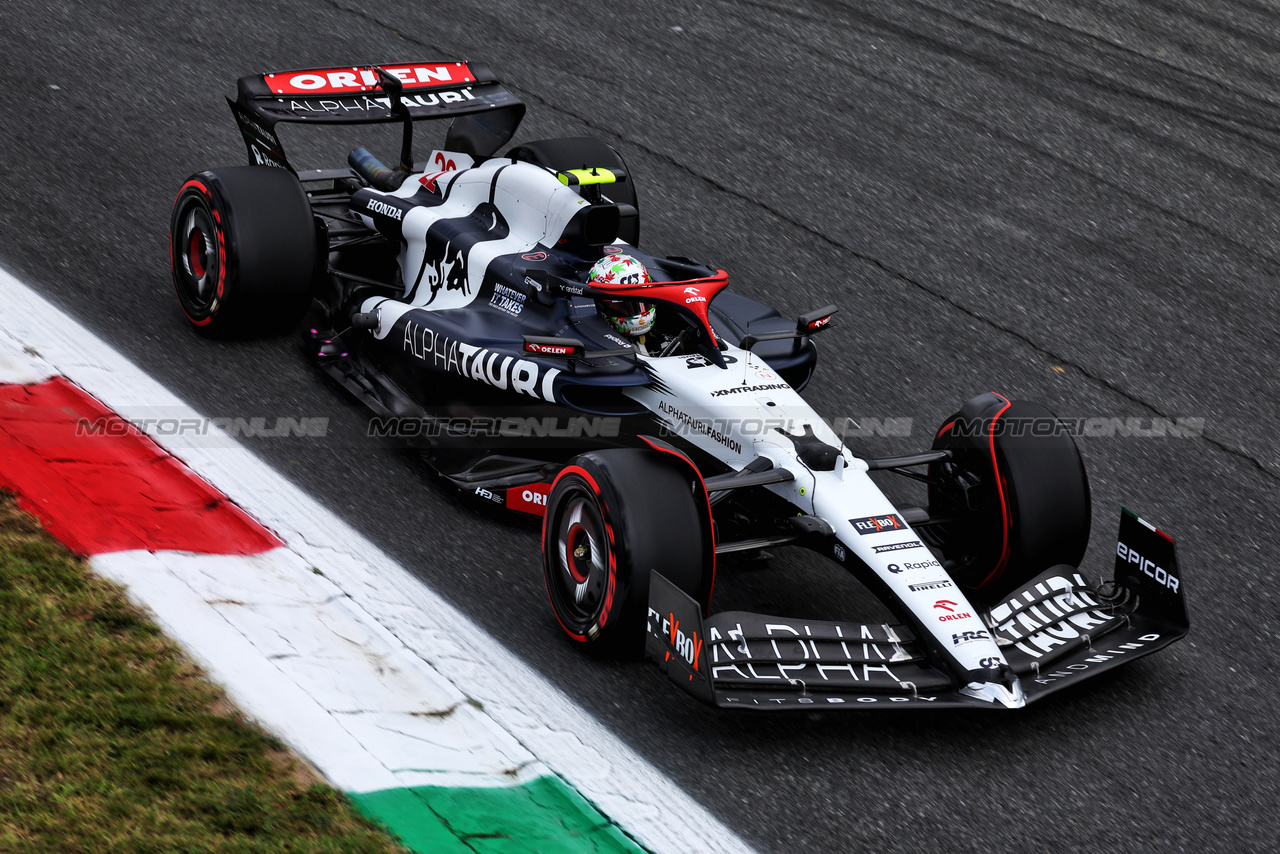 GP ITALIA, Yuki Tsunoda (JPN) AlphaTauri AT04.

01.09.2023. Formula 1 World Championship, Rd 15, Italian Grand Prix, Monza, Italy, Practice Day.

- www.xpbimages.com, EMail: requests@xpbimages.com © Copyright: Moy / XPB Images