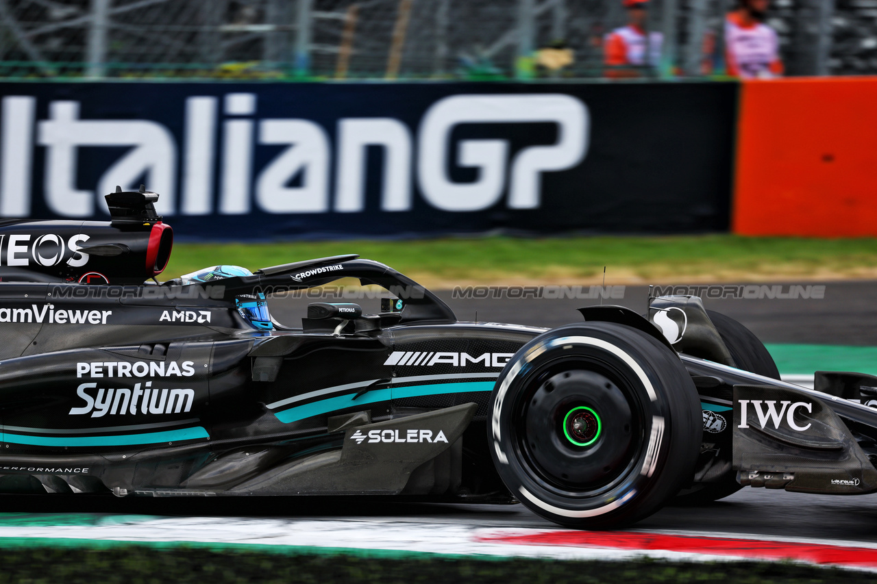 GP ITALIA, George Russell (GBR) Mercedes AMG F1 W14.

01.09.2023. Formula 1 World Championship, Rd 15, Italian Grand Prix, Monza, Italy, Practice Day.

 - www.xpbimages.com, EMail: requests@xpbimages.com © Copyright: Coates / XPB Images