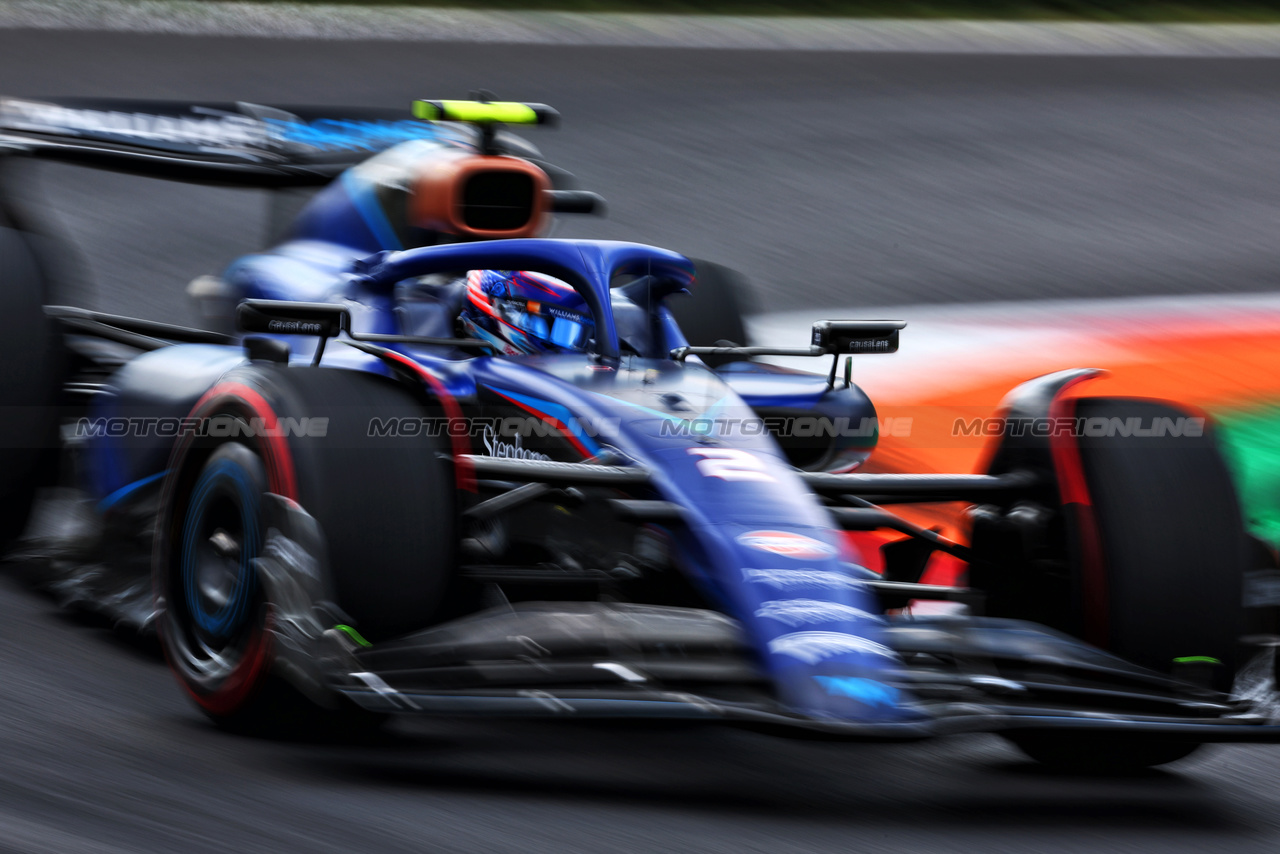 GP ITALIA, Logan Sargeant (USA) Williams Racing FW45.

01.09.2023. Formula 1 World Championship, Rd 15, Italian Grand Prix, Monza, Italy, Practice Day.

 - www.xpbimages.com, EMail: requests@xpbimages.com © Copyright: Coates / XPB Images
