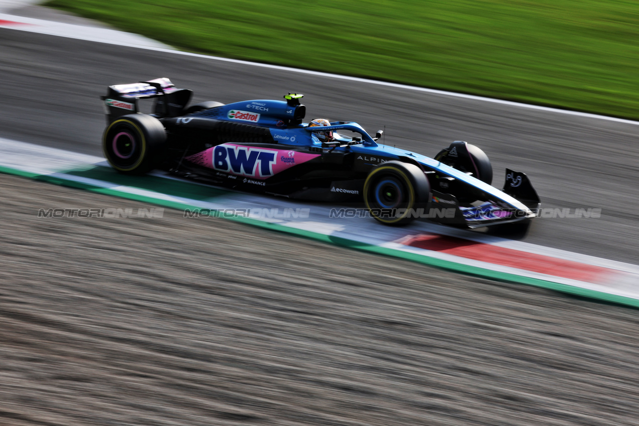 GP ITALIA, Pierre Gasly (FRA) Alpine F1 Team A523.

01.09.2023. Formula 1 World Championship, Rd 15, Italian Grand Prix, Monza, Italy, Practice Day.

 - www.xpbimages.com, EMail: requests@xpbimages.com © Copyright: Staley / XPB Images