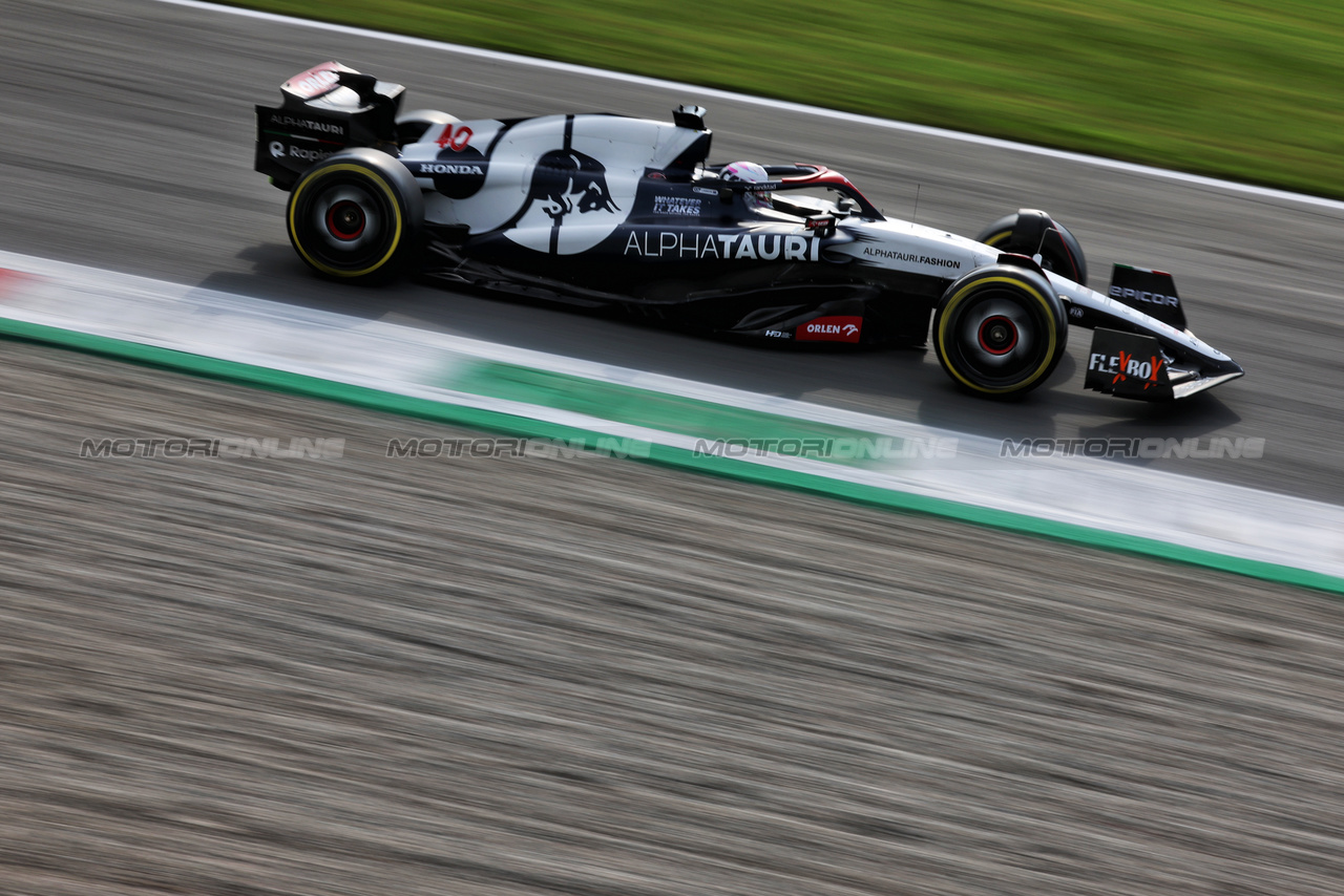 GP ITALIA, Liam Lawson (NZL) AlphaTauri AT04.

01.09.2023. Formula 1 World Championship, Rd 15, Italian Grand Prix, Monza, Italy, Practice Day.

 - www.xpbimages.com, EMail: requests@xpbimages.com © Copyright: Staley / XPB Images