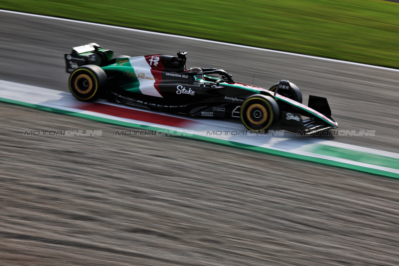 GP ITALIA, Valtteri Bottas (FIN) Alfa Romeo F1 Team C43.

01.09.2023. Formula 1 World Championship, Rd 15, Italian Grand Prix, Monza, Italy, Practice Day.

 - www.xpbimages.com, EMail: requests@xpbimages.com © Copyright: Staley / XPB Images